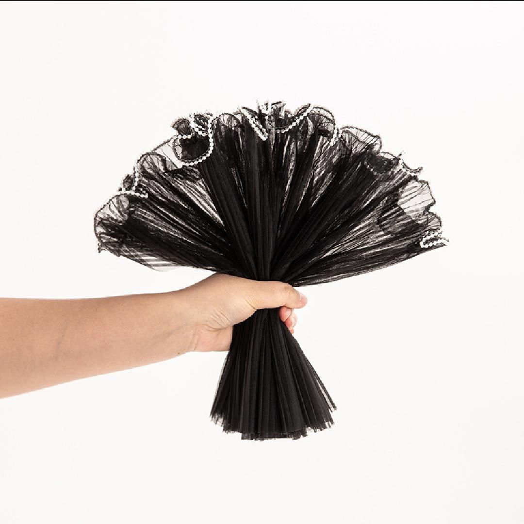 Premium Wrinkled Net Wrapping Paper with Pearl