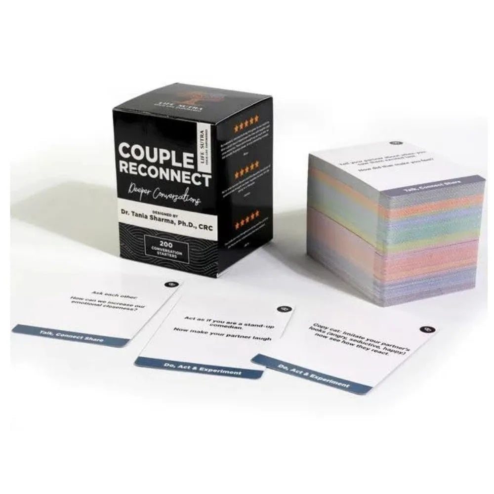 Couple Reconnect Card Game 200 Conversation Starters for Couples