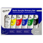 Mont Marte Satin Acrylic Primary Set 6 x 75ml (2.5 US fl.oz)