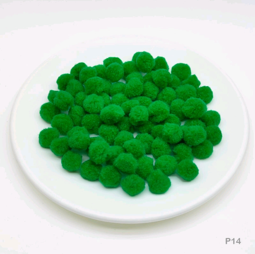 Pom Pom Balls 2 Cm 500 Pc's Single Shades