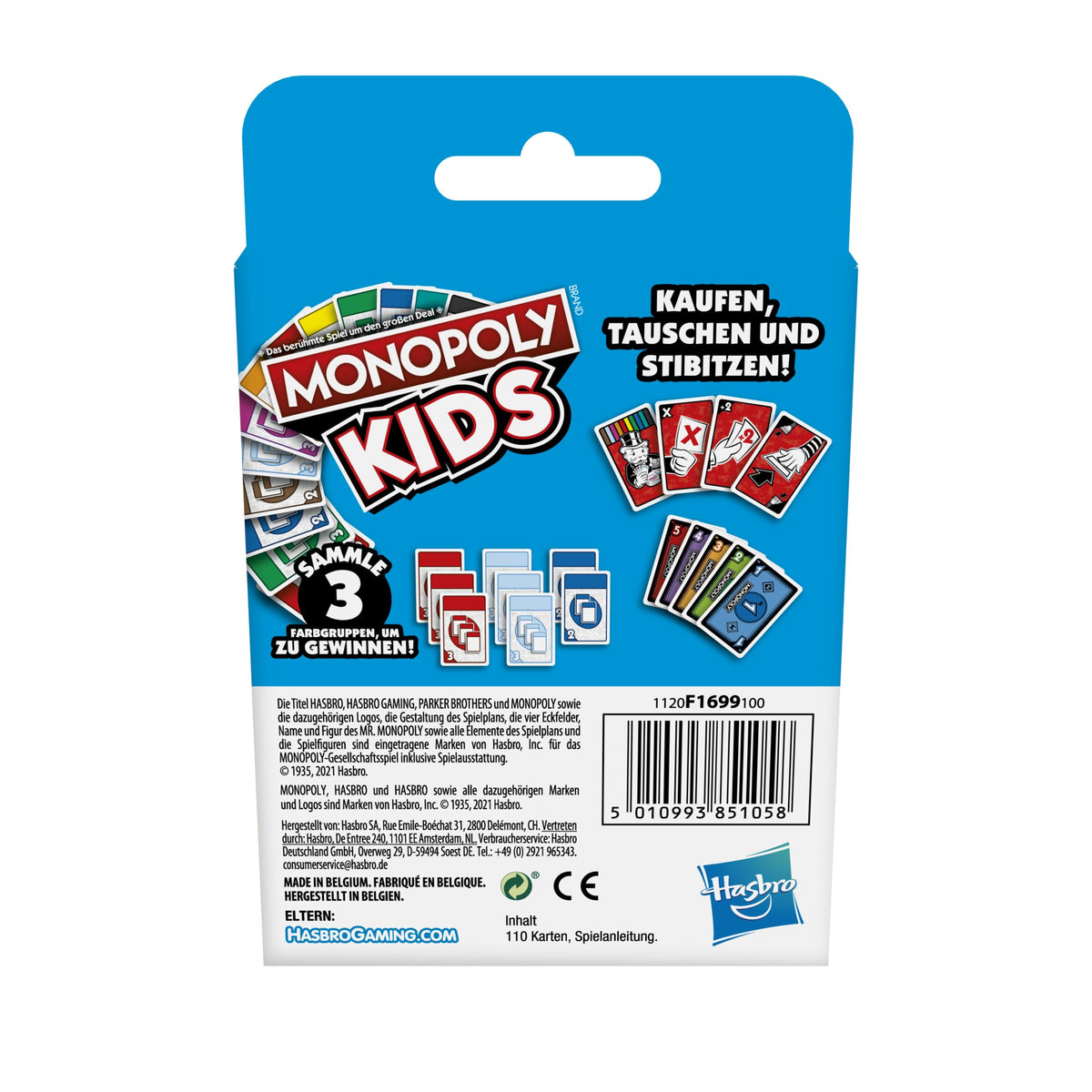 Hasbro Gaming Monopoly Bid Card Game