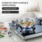 Prestige 12cm/400ml Tri-Ply Stainless Steel Cute Kadai Gas & Induction Compatible Even Heat Distribution Perma-Cool Handles Thick Gauge Life Time Warranty