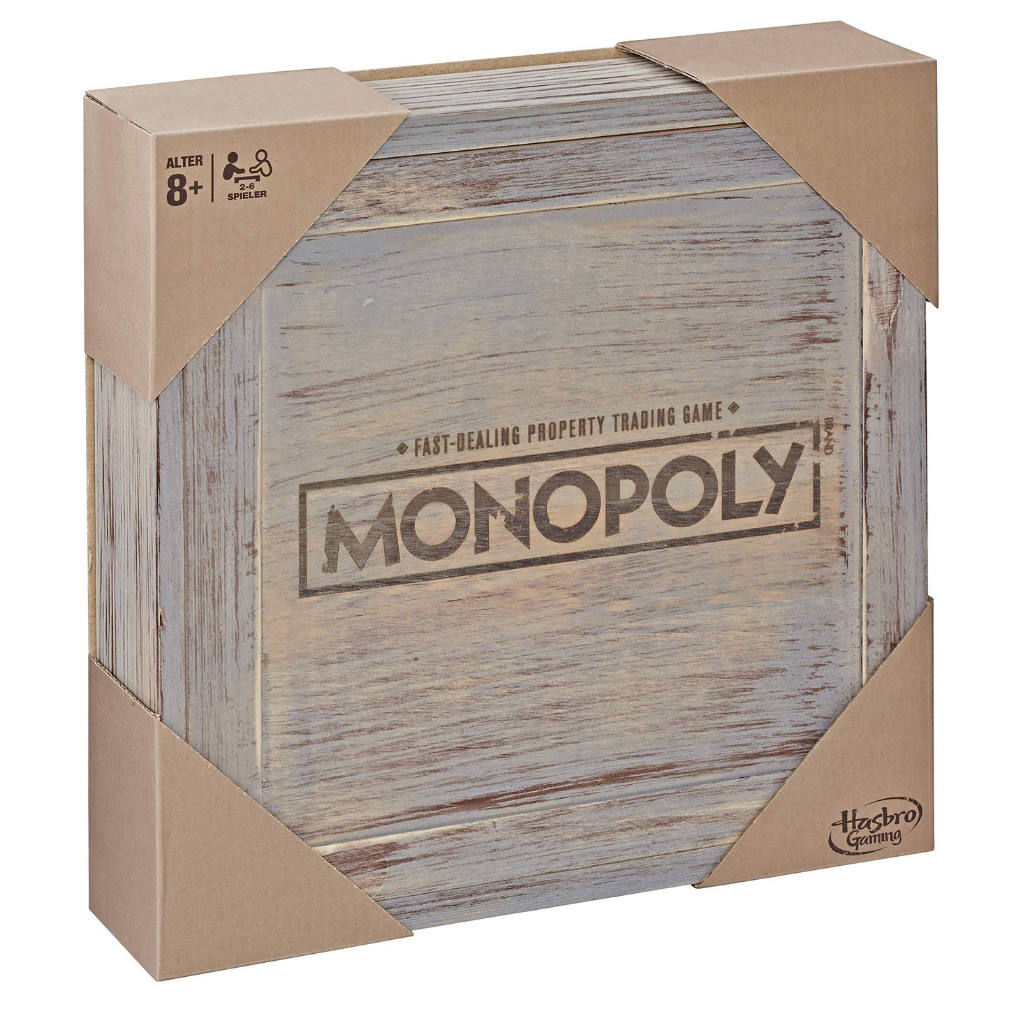 Hasbro Gaming Monopoly Rustic Series Premium Wooden Edition Board Game