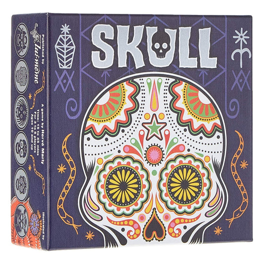 Skull Party Game - Bluffing and Strategy Board Game