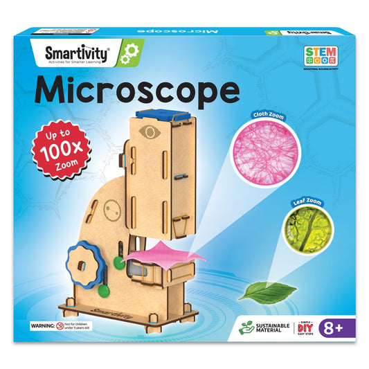 Smartivity Microscope 100x Zoom 8-14 years DIY STEM Construction Toy