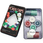 100 Piece Poker Chip Set with Tin Case