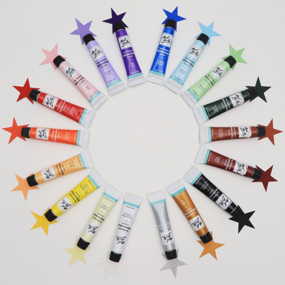 Mont Marte Two Seasons Watercolour Signature 18pc x 12ml (0.4 US fl.oz)