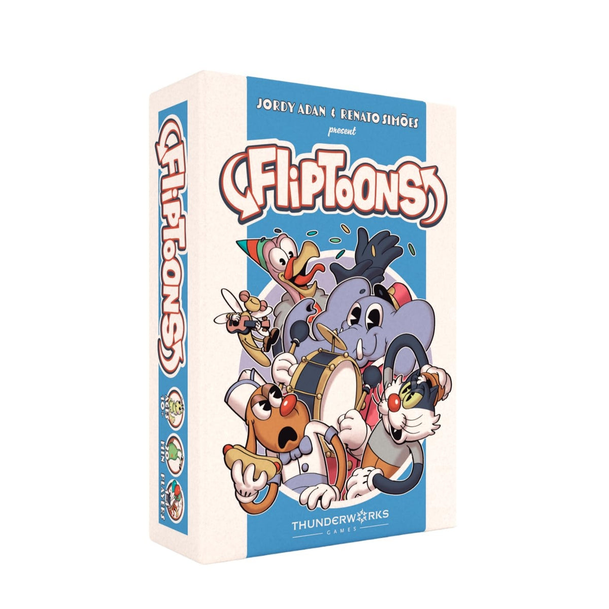 Thunderworks Games FlipToons an Animated Deck Building Card Game