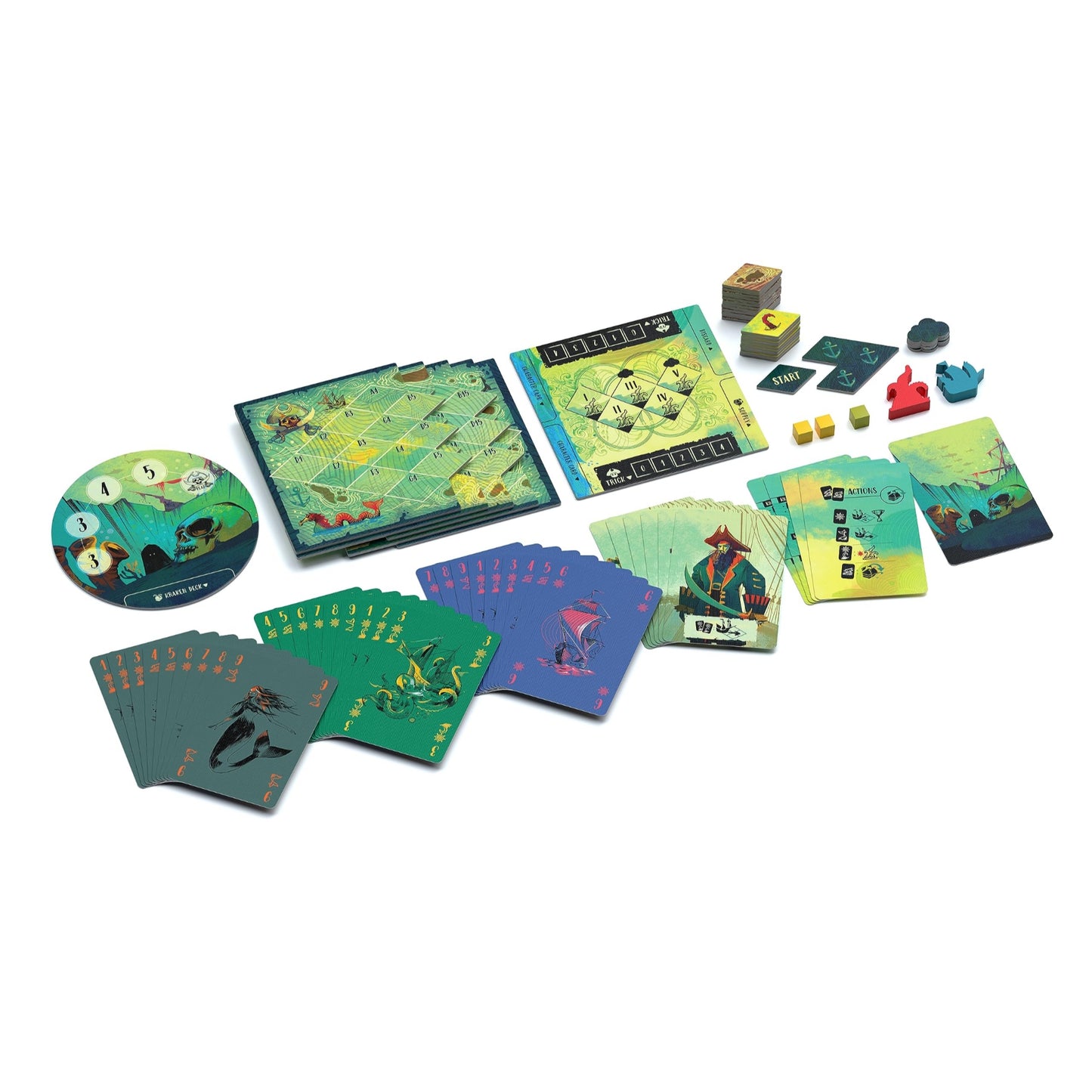 Sail Board Game Co-op Trick Taking Game