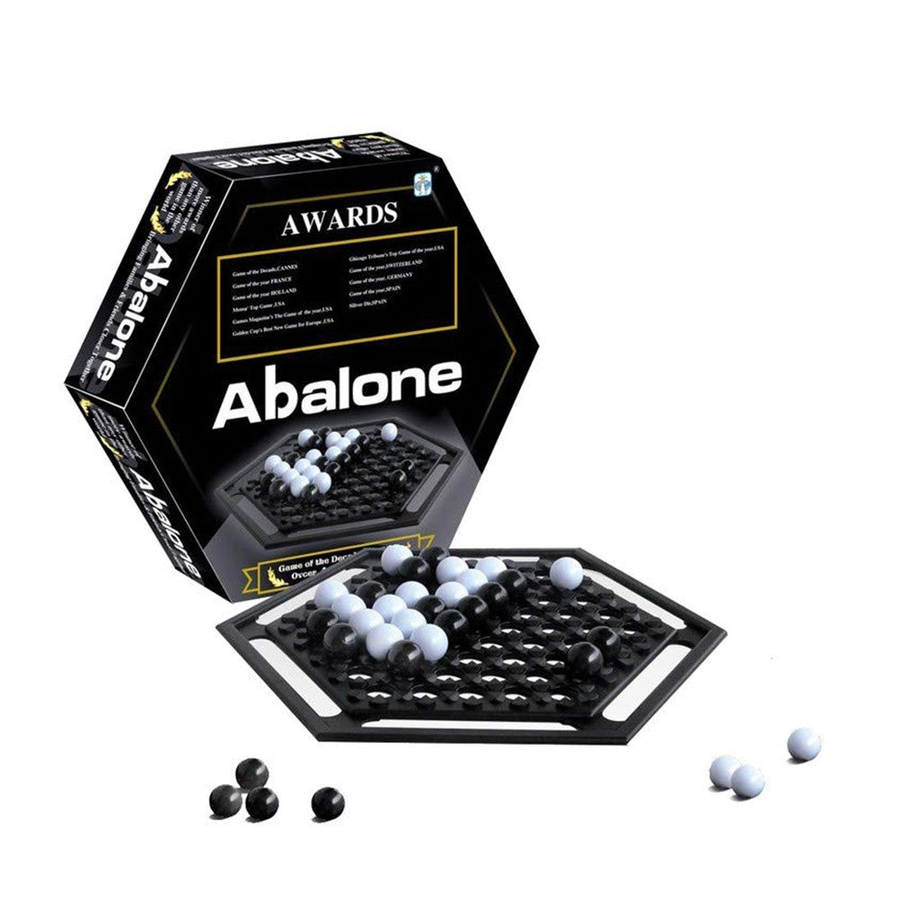 Abalone Mini Black and White Marbles Board Game