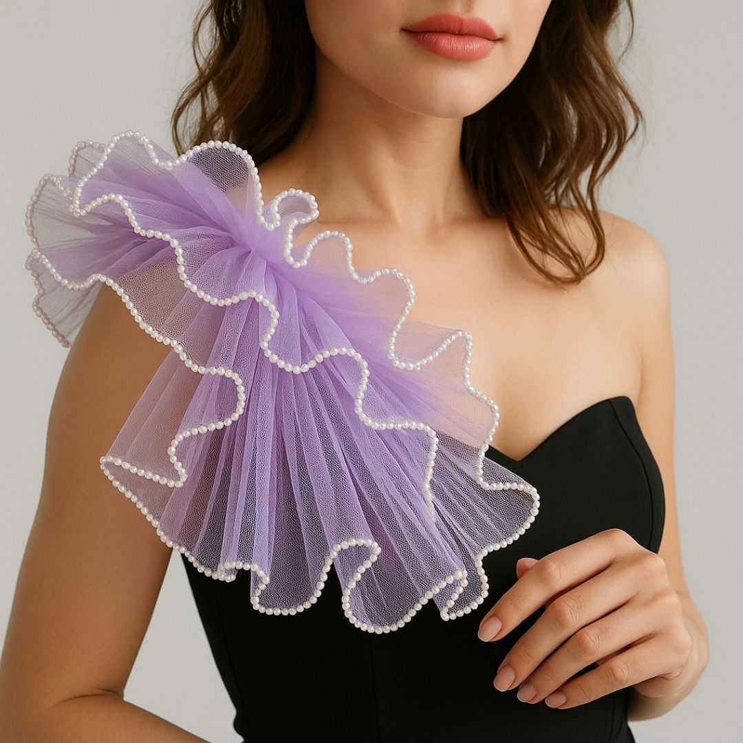 Premium Wrinkled Net Wrapping Paper with Pearl