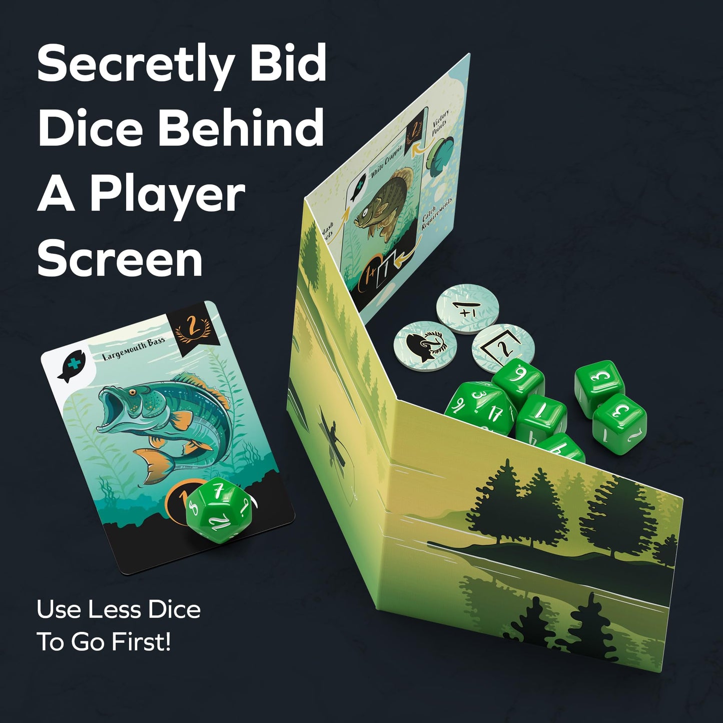 Allplay Lure Board Wager Dice to Roll and Catch Fish
