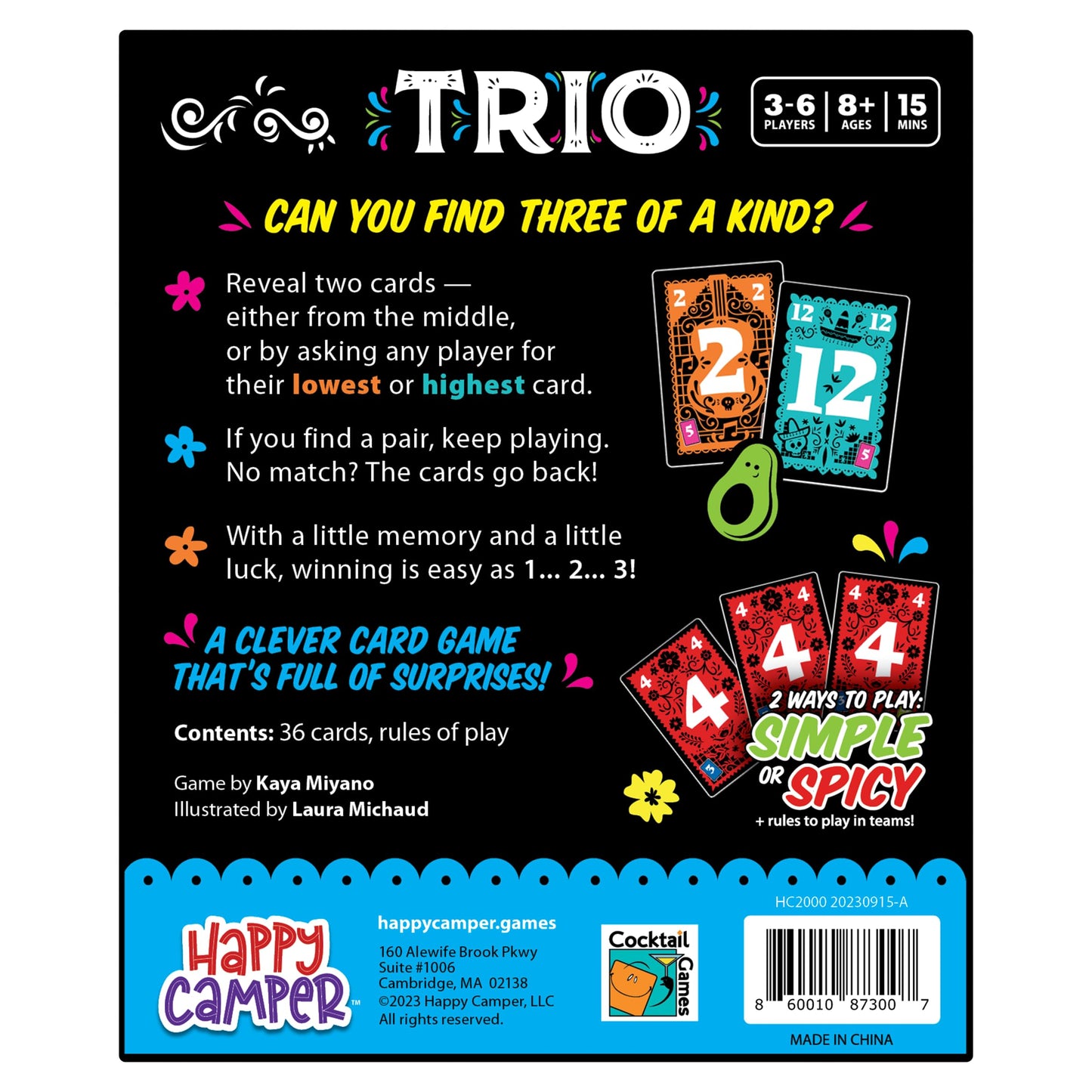 Trio Card Game