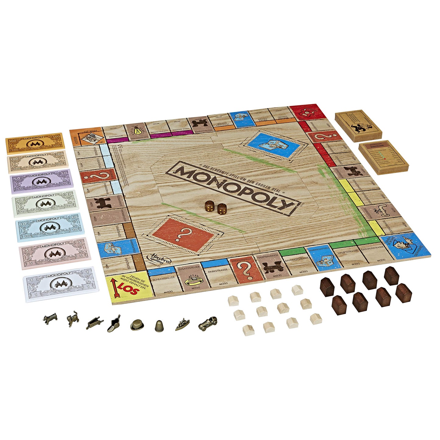 Hasbro Gaming Monopoly Rustic Series Premium Wooden Edition Board Game