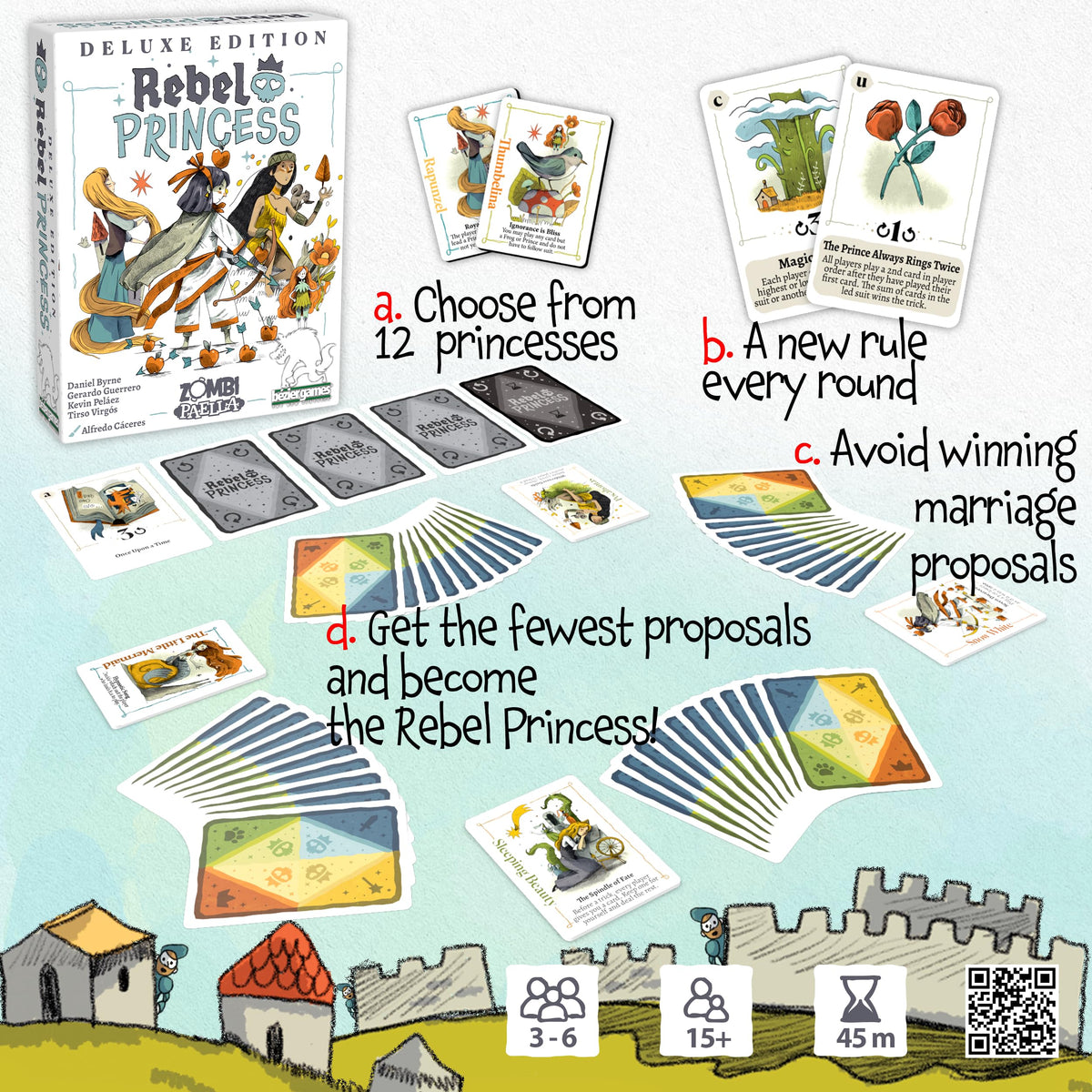 Bezier Games Rebel Princess Deluxe Edition Game