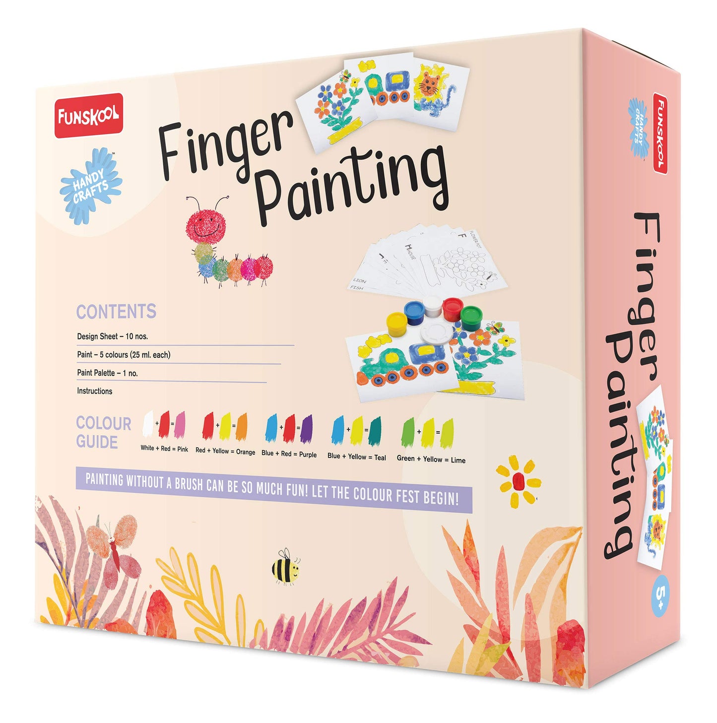 Handycrafts Funskool Finger Painting DIY Kit