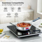 Prestige 12cm/400ml Tri-Ply Stainless Steel Cute Fry Pan Gas & Induction Compatible Even Heat Distribution Perma-Cool Handles Thick Gauge Life Time Warranty