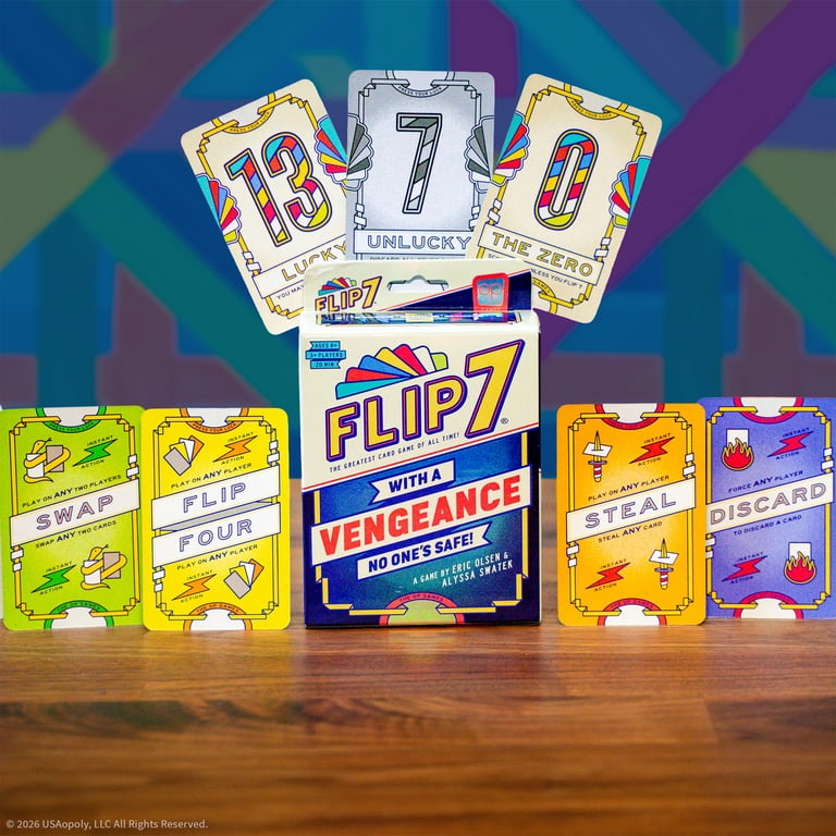 Flip 7 With A Vengeance Card Game