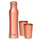 Milton Copperas Gift Set of 2 bottles 950ml with 2 pc Tumbler 100% Pure Copper BPA Free Leak Proof Office Bottle Boosts Immunity Supports Digestive & Liver Health Ayurveda Inspired