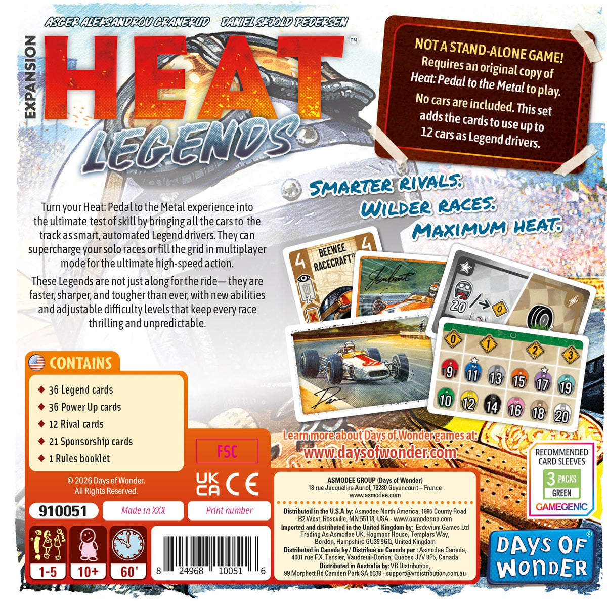 Heat Legends Board Game Expansion