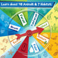 Imagimake Rescue Quest–Animals & Habitats Spin, Discover & Rescue Animals Educational Toys