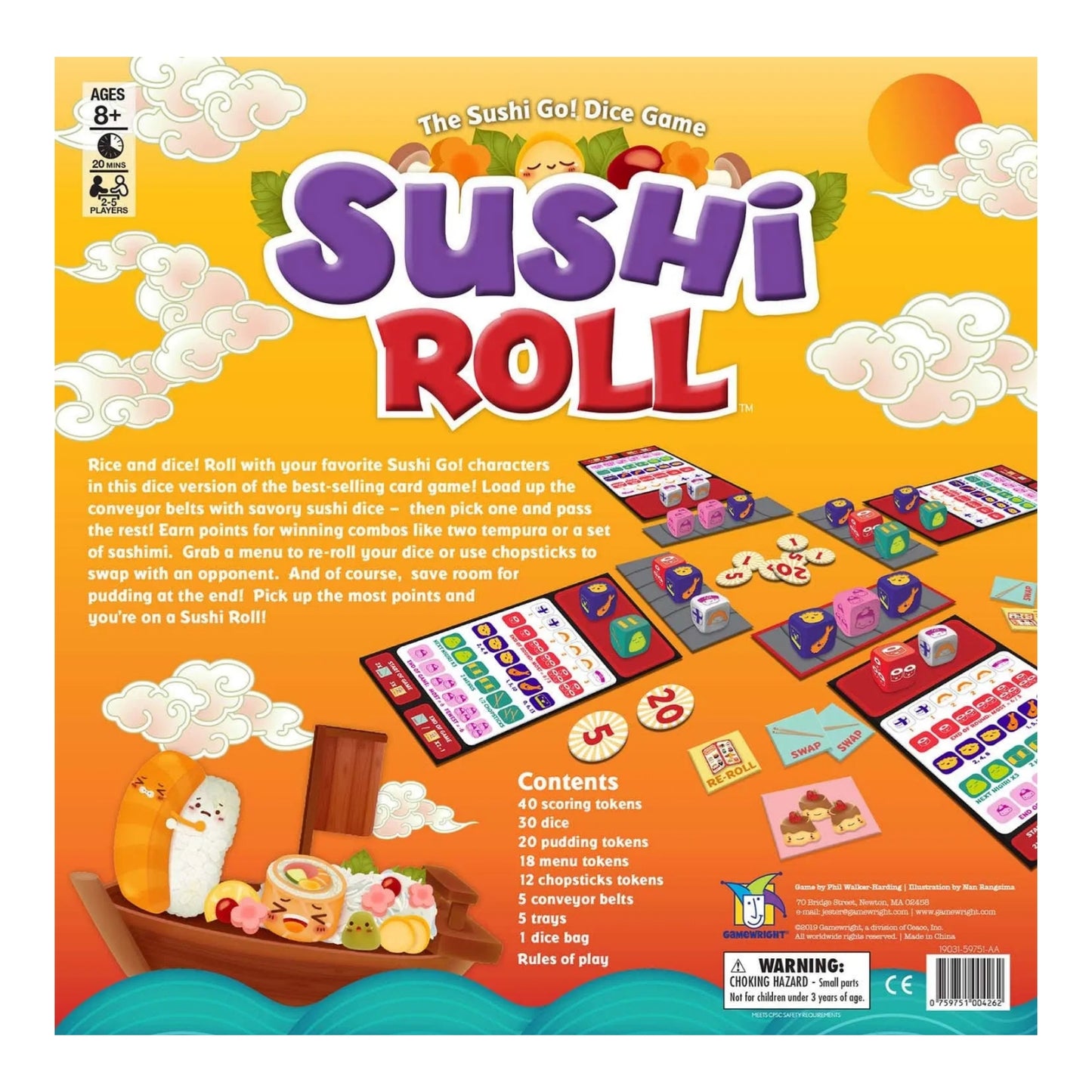 Gamewright Sushi Roll Board Game