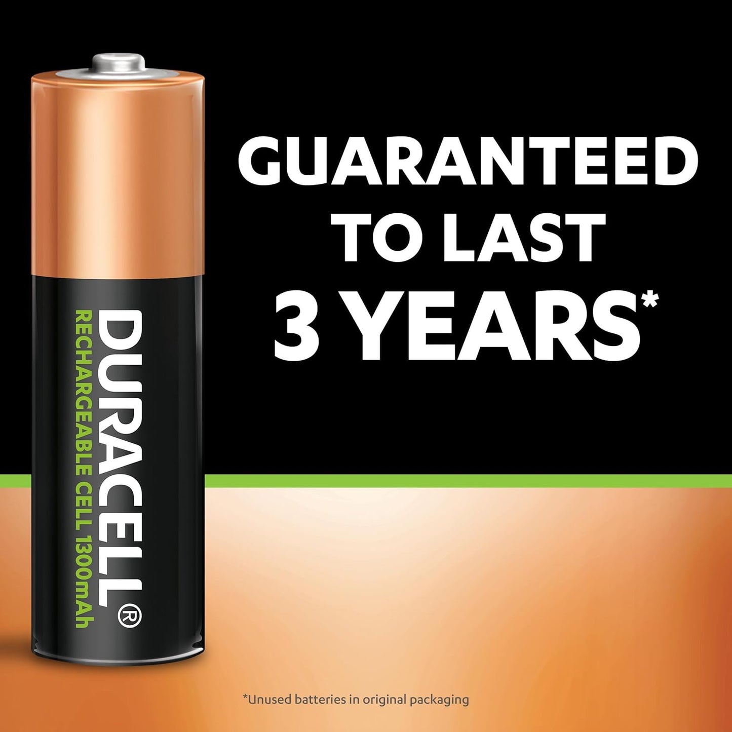 Duracell Rechargeable AA 1300mAh Battery Pack of 4