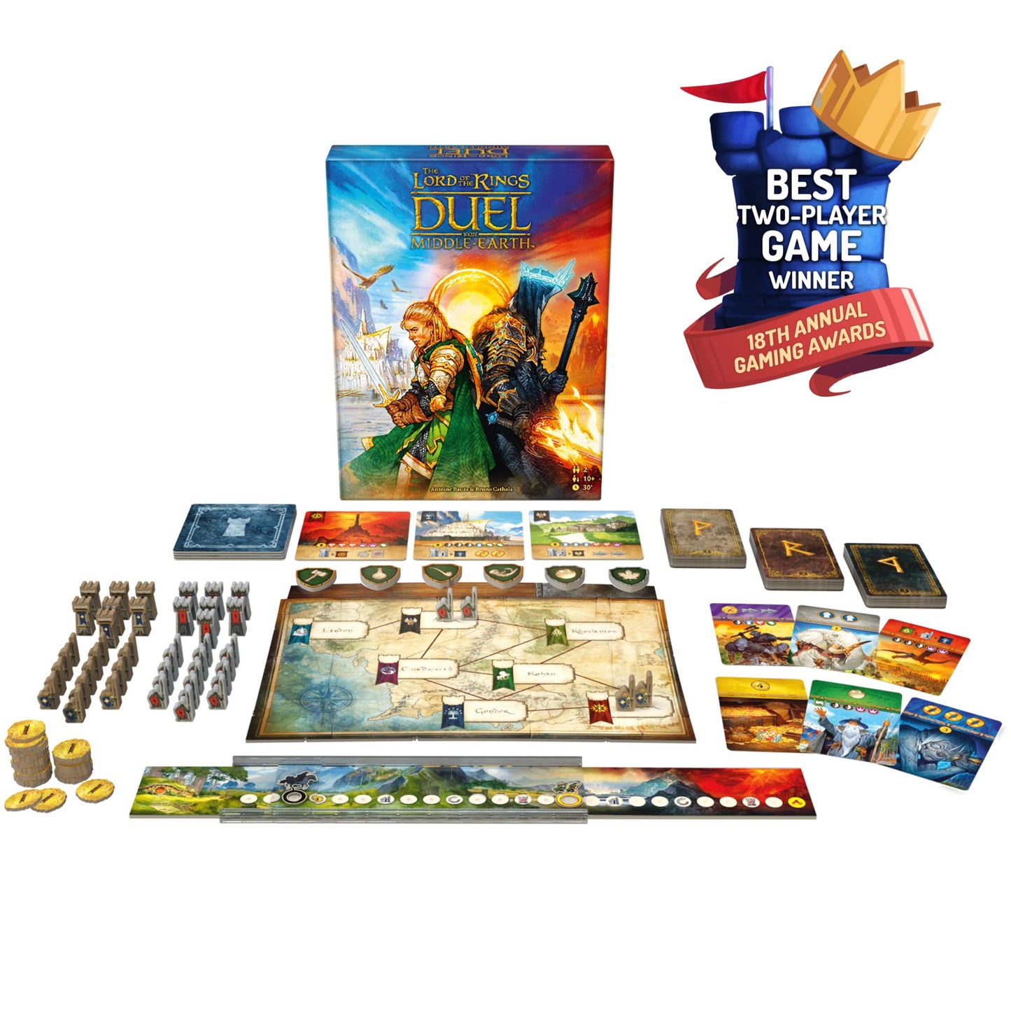 Asmodee The Lord of The Rings Duel for Middle Earth Board Game