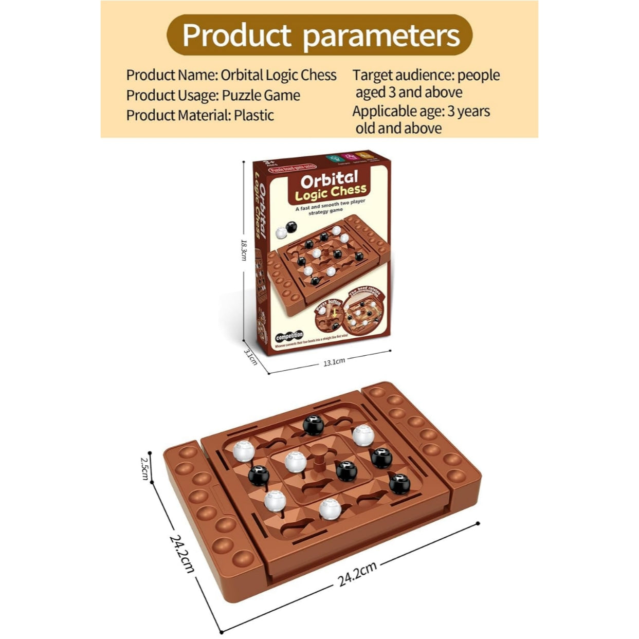 Orbital Logic Chess Board Game