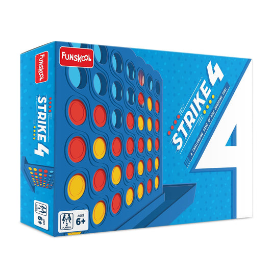 Funskool Strike 4 Classic Disc Dropping Strategy Game Board Game