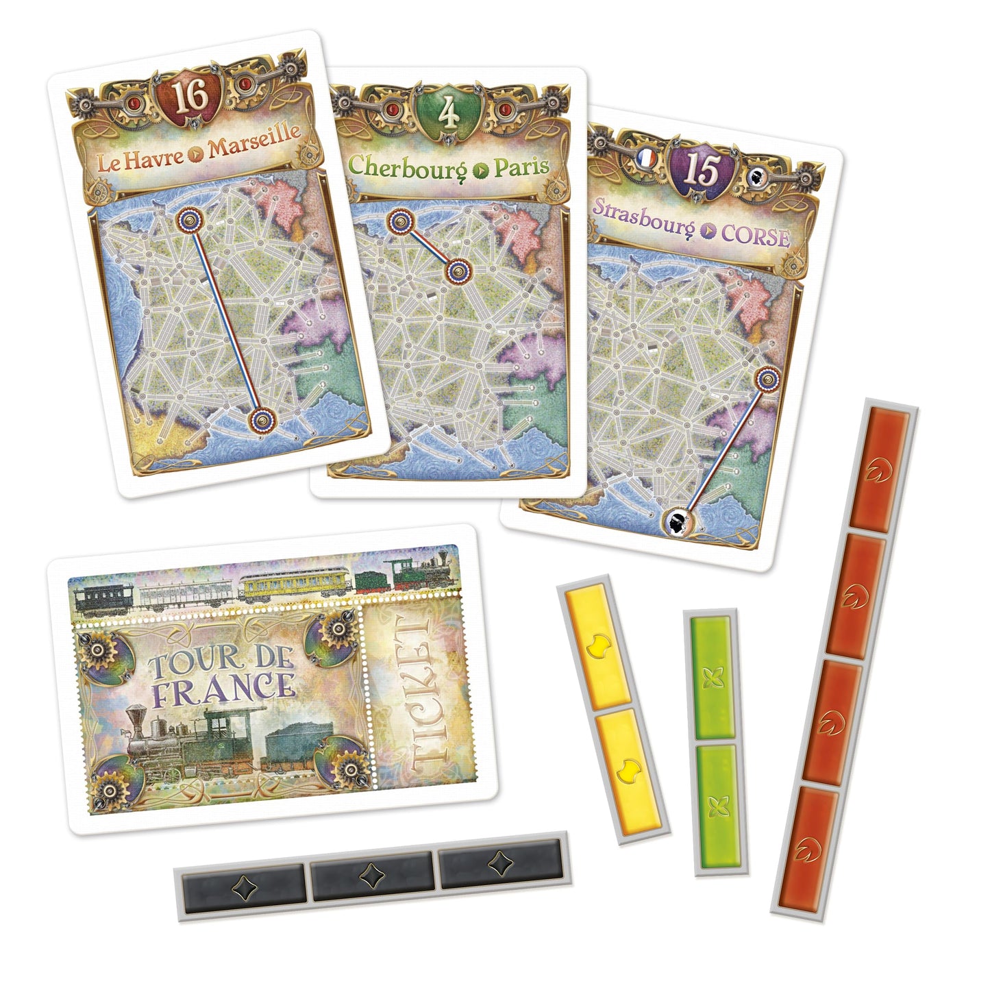 Asmodee Ticket to Ride France + Old West Board Game Expansion