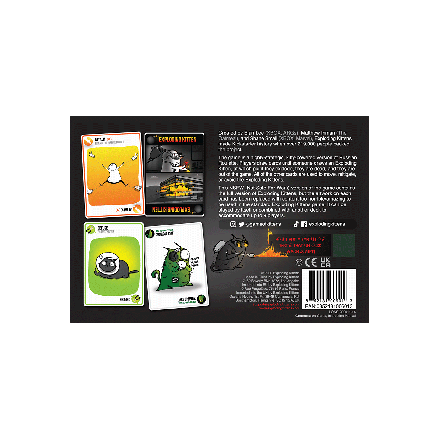 Exploding Kittens: NSFW Edition Card Game