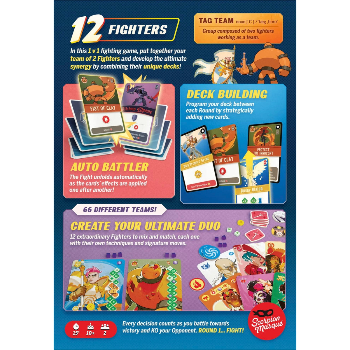 Tag Team Arcade Fighting Auto Battler Card Game