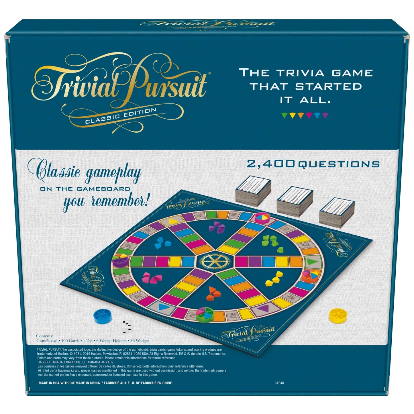 Trivial Pursuit Classic Edition Board Game