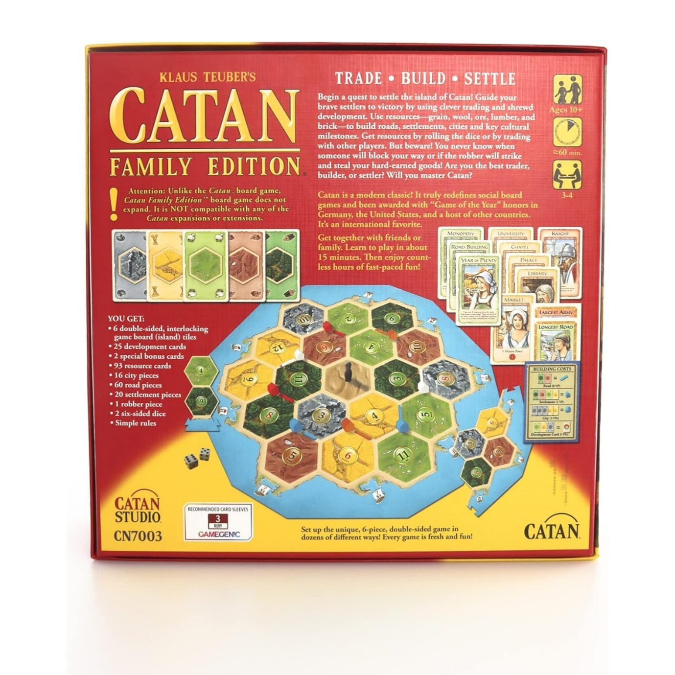 Catan Family Edition Board Game - Embark on a Quest for Settlement