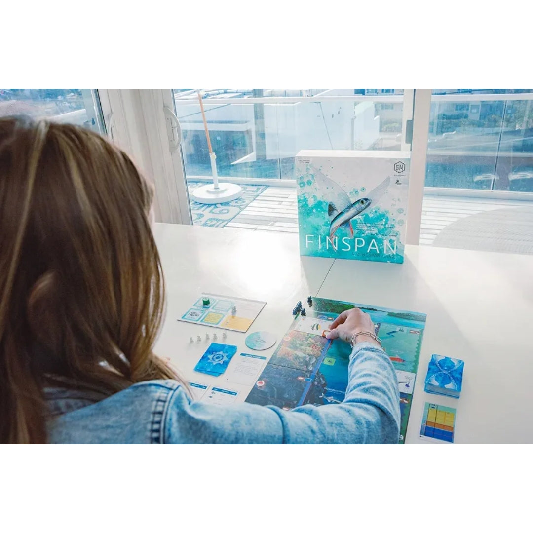 Stonemaier Games Finspan Strategy Board Game About Collecting Fish