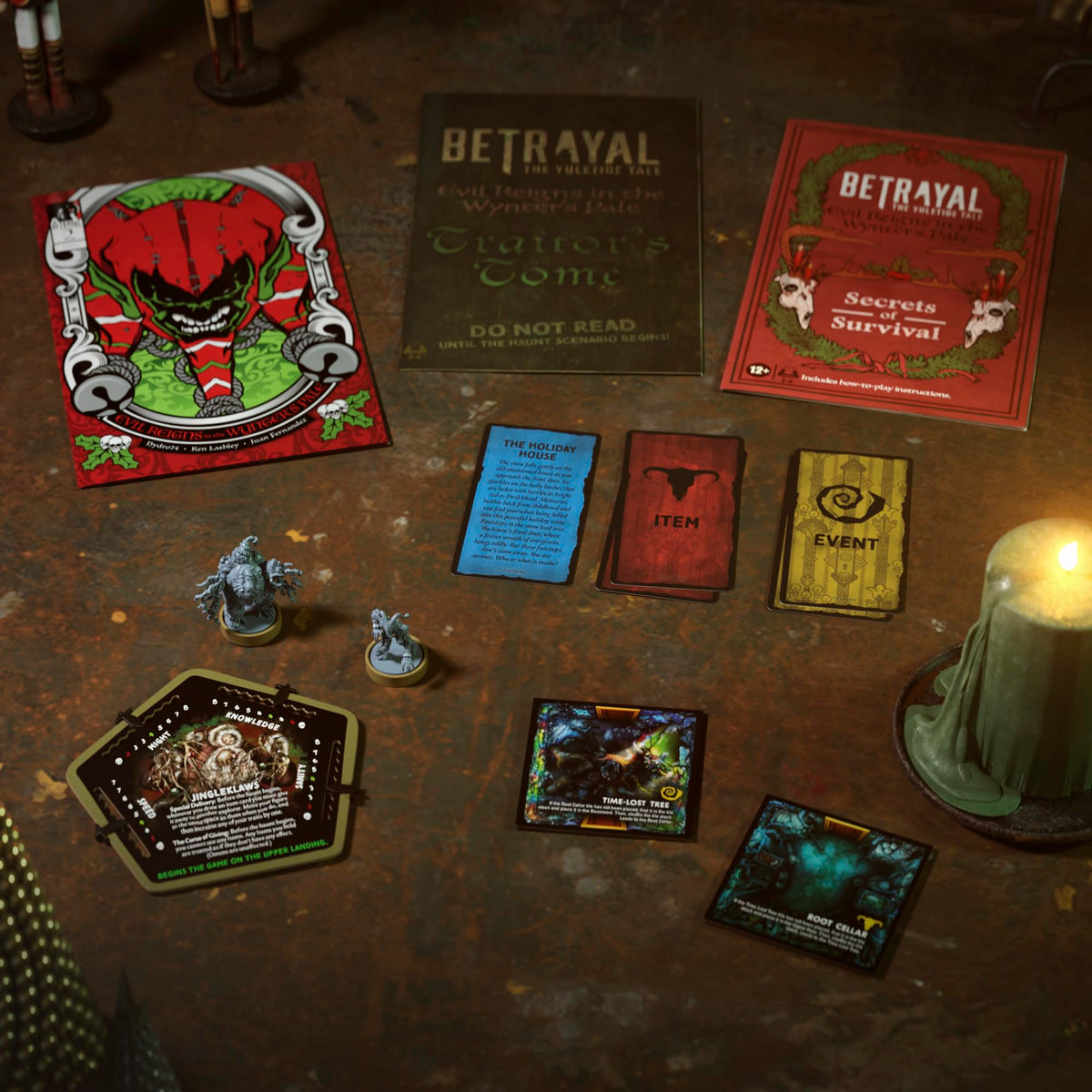 Avalon Hill Betrayal Evil Reigns in The Wynter's Pale The Yuletide Tale Expansion Board Game