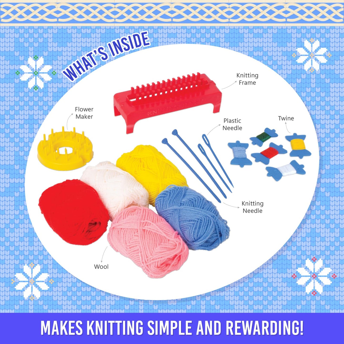 Handycrafts Funskool Knitting Jenny DIY Kit