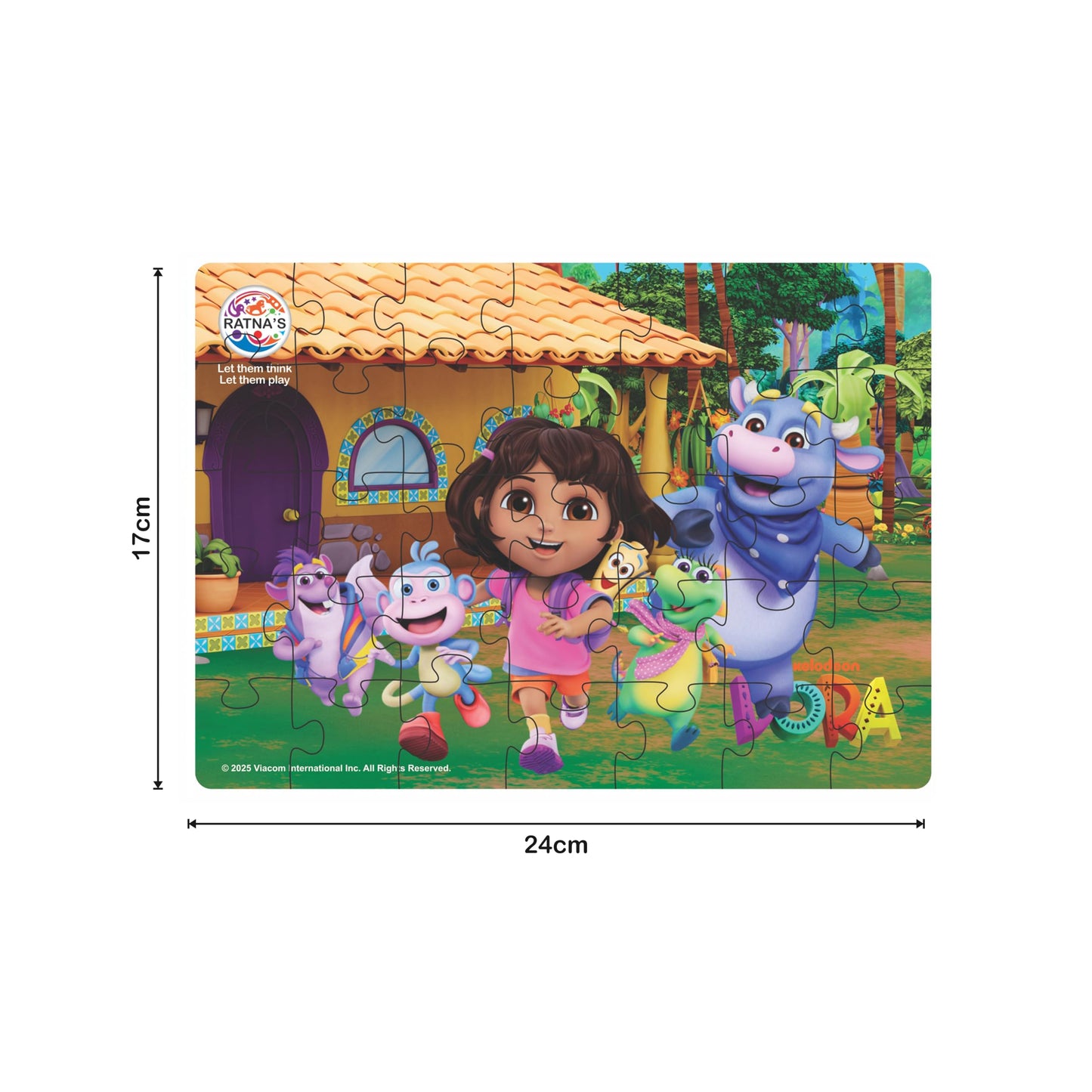 Ratna's Dora 4 in 1 Jigsaw Puzzle Set