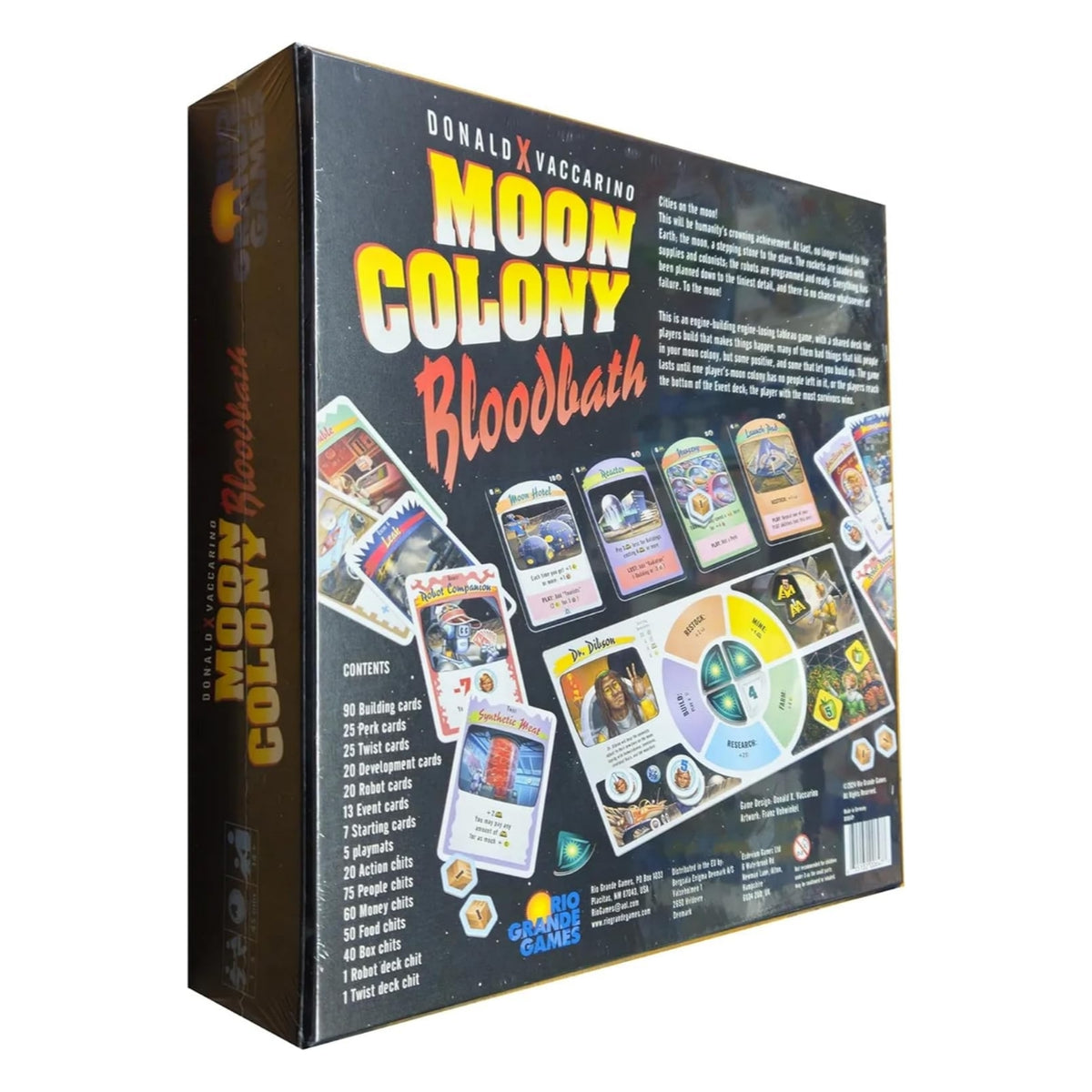 Rio Grande Games Moon Colony Bloodbath Strategy Engine Building Card Game