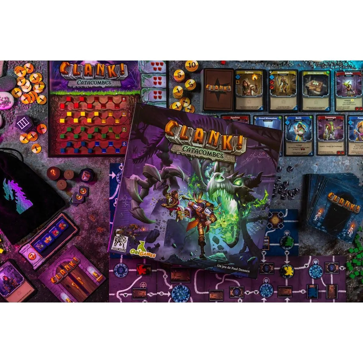 Dire Wolf Clank! Catacombs Board Game