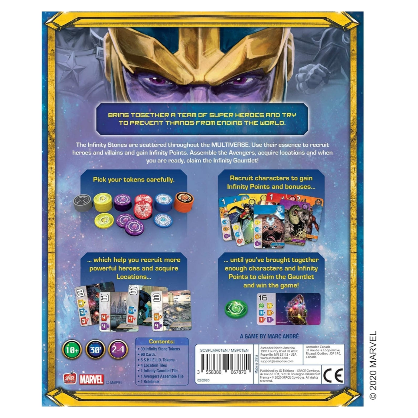 Space Cowboys Marvel Splendor Strategy Board Game
