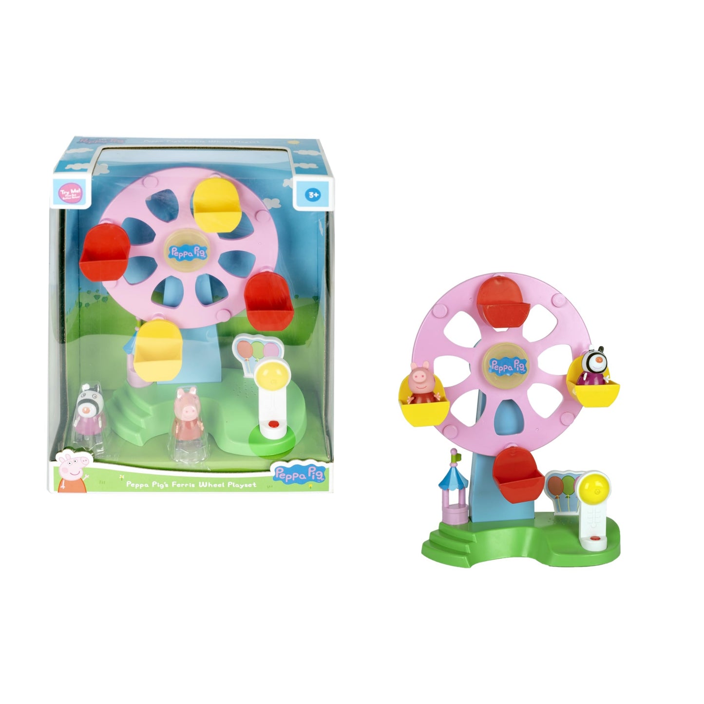 PEPPA PIG Ferris Wheel Playset with Lights Sounds and Motion Effects Includes 2 Figures