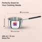 Prestige 10cm/400ml Tri-Ply Stainless Steel Cute Sauce Pan Gas & Induction Compatible Even Heat Distribution Perma-Cool Handles Thick Gauge Life Time Warranty