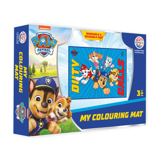 Ratna's My Colouring Mat Paw Patrol Washable & Reusable Mat Size 71cm x 51cm Colouring Kit for Kids