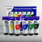 Mont Marte Satin Acrylic Primary Set 6 x 75ml (2.5 US fl.oz)