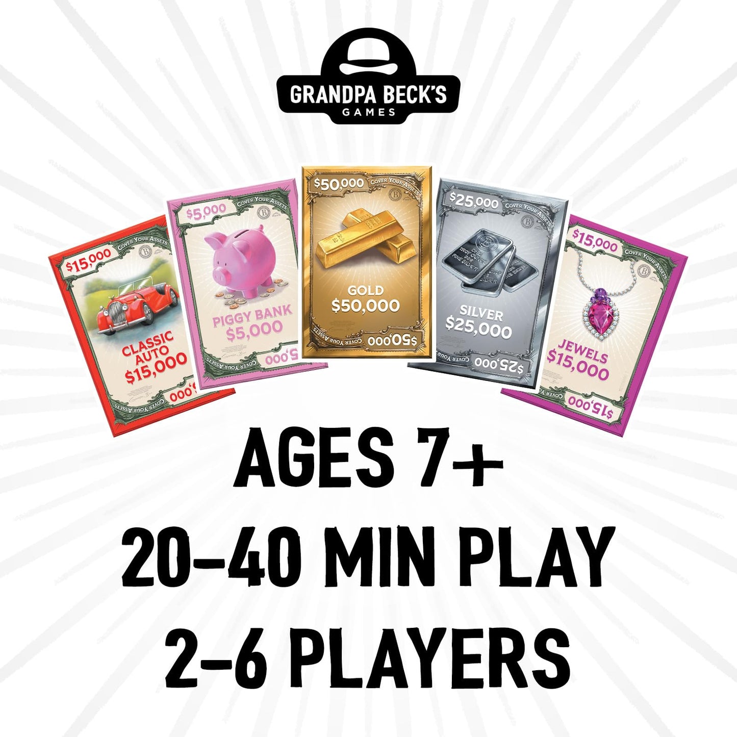 Grandpa Beck's Games Cover Your Assets Card Game