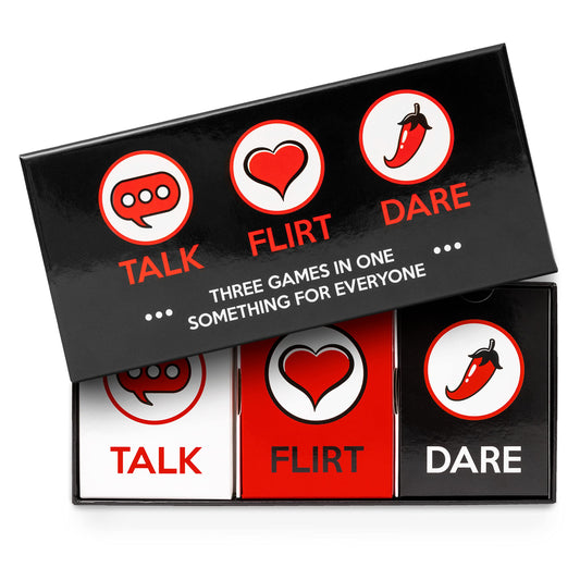 Talk Flirt Dare – Fun and Romantic Couples Game for Date Night Conversation Cards for Couples to Strengthen Relationships