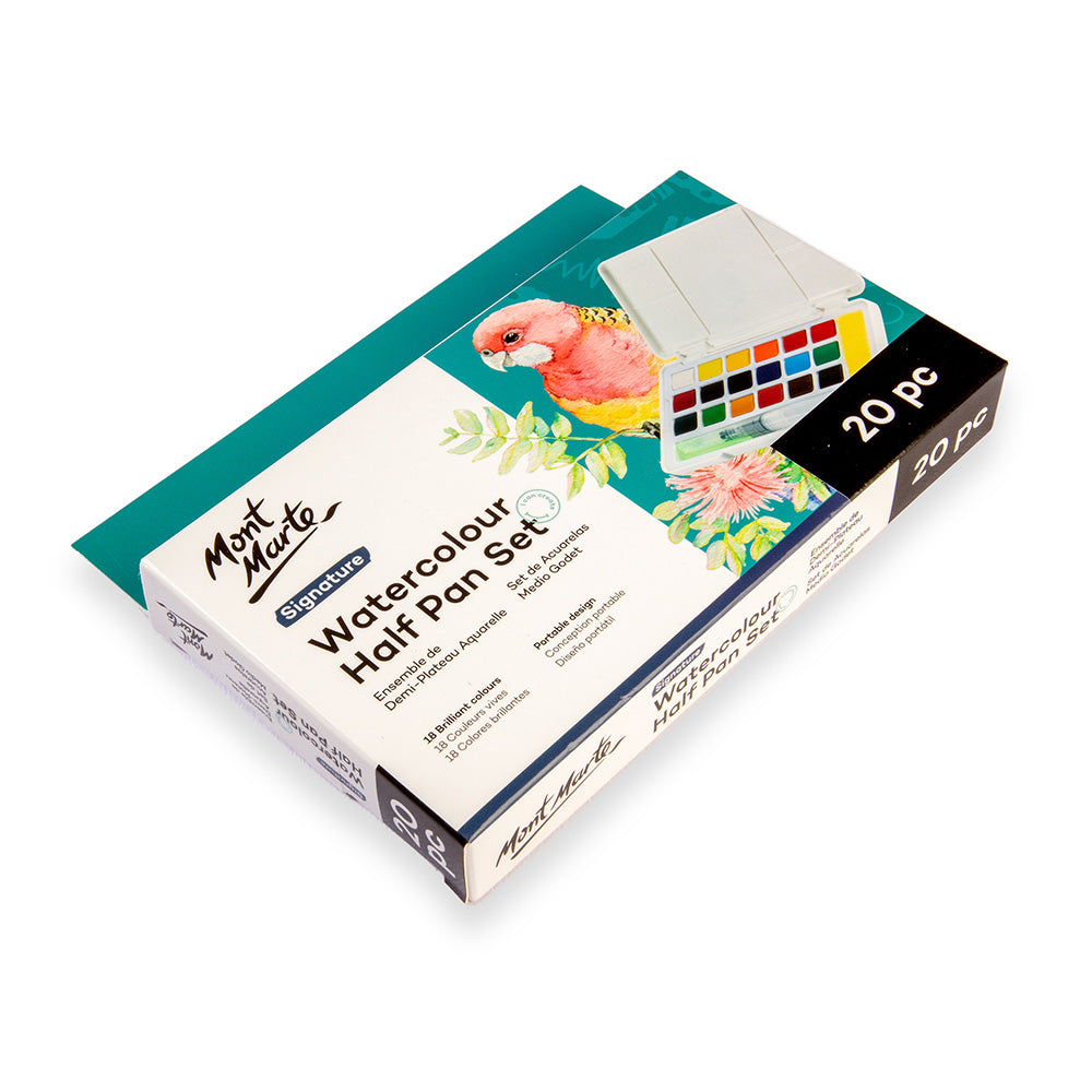 Mont Marte Watercolour Half Pan Set Signature 20pc