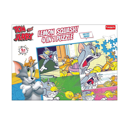 Funskool Tom & Jerry Lemon Squash 4 in 1 Puzzle